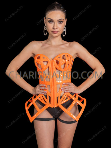 vinyl bustier top