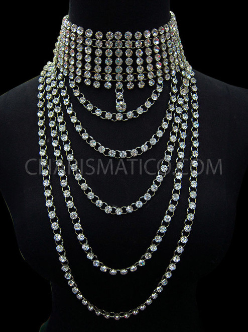 Pearl Collar Choker Necklace - B' Jeweled Jewelry & Accessories