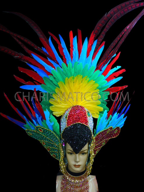 Parrot Inspired Rainbow Gay Pride Drag 