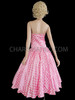 Pink 70s Retro Polka Dot Monroe Gown