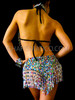 Multi-Color Dance Show Girl Bra And Belt