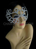 Lady Gaga Open Work Swirled Iridescent Crystal Rhinestone Eye Mask