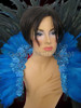 Blue Cabaret Feather Showgirl Backpack