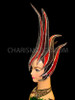 Red And Black Glitter Covered And Mirror Edged Diva's Headdress