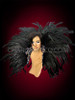 Black Cabaret Feather Showgirl Headdress And Backpack