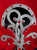Scarlet Feathered Silver And Ruby Cabaret Showgirl's Art Deco Headdress