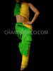 Green Yellow Yulia Samba Fringe Pants And Top