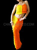 Orange Yellow Samba Yulia Fringe Pants And Top
