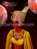 Classic Golden Orange Accented Egyptian Nobility Diva Drag Queen Headdress
