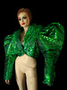 Drag Queen Cabaret Deep Green Sequined Lady Gaga Divas' Jacket