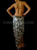 Silver Black Sequin Fringe Salsa Dance Dress