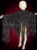 Black Tissue Organza Drag Queen Ruffle Jacket