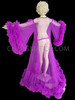 Purple Tulle Drag Queen Diva Cabaret Ruffle Wing Sleeve Coat