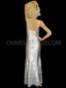 Silver Sequin Crystal AB Drag Queen Gown