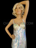 Silver Sequin Crystal AB Drag Queen Gown