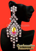 Elegant Crystal Diva Tear Drop Swarovski Earrings