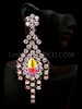 Elegant Crystal Diva Tear Drop Swarovski Earrings