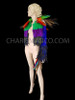 Gay Pride Rainbow Feather Feather Hip Length Jacket
