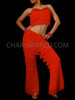 Red Samba Yulia Fringe Pants And Top