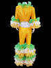 yellow green white Abba Disco ruffle Pants And Top