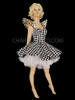 Black And White Checkered Diva Dollie Dress