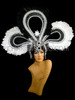 White Black Swan Showgirl Drag Queen Headdress And Backpack