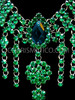 Emerald Crystal Pageant Necklace Choker
