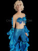 Blue Fantasy Mermaid Shell breast catsuit