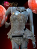 Full Gaga Inspired Spiky Costume Set (Corset, Hip, Leg And Arms)
