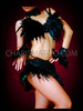 Black Feather Samba Burlesque Bra & Belt
