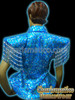 Blue Sequin Showgirl Diva Jacket