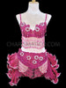 Pink Bra Tail-Skirt Mambo Salsa Mambo Dance Set