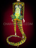 Fancy Green Anaconda Snake Costume Set With Cobra Snake Headdress