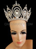 Diva's Classic Iridescent Rhinestone Adorned Shimmering Crystal Tiara Crown Headdress