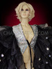 Black Organza Cabaret Magic Drag Queen Ruffle Wing Coat
