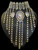 Chariamatico Choker Style Iridescent Crystal Ab Necklace With Loose Crystal Fringe