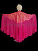 Diva's Red And Gold Sequin Pleated Organza Cabaret Wing Costume