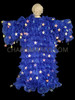 Royal Blue 'You Are The Star' Ruffle Organza Drag Queen Coat