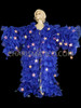 Royal Blue 'You Are The Star' Ruffle Organza Drag Queen Coat