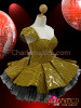 Diva's Brown Sleek Yellow And Black Checker Vinyl Dollie Dress