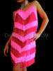 Fuchsia Pink Fringe Latin Dance Dress