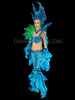 blue mermaid Drag costume with matching headdress & Collar