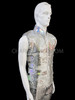 Metallic Silver Sequin Cabaret men Vest