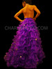 Purple Ruffle Organza Drag Queen Cabaret Skirt