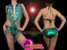 Emerald Embellished Sexy Peacock Iridescent Green Sequin Diva's O-Ring Leotard