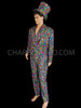 Rainbow Gay Pride LGBT Sequin Tuxedo Vest Pants Bow-tie Hat Set