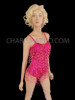 Classic Styled Fuchsia Beaded Fringe Showgirls' Costume Base Dance Leotard
