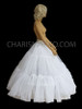 Large Triple Tiered Very Full White Ball Gown Style Skirt