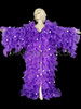 Purple Drag Queen Halloween Ruffle Coat