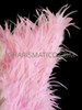 High Collared Pastel Pink Soft Feather Diva's Cabaret Jacket